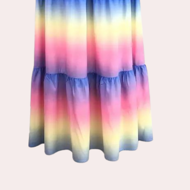 Schulterfreies, mehrlagiges Sommerkleid – Noémie