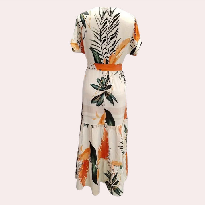 Sommerliches Blumenkleid aus Stretchstoff – Élodie