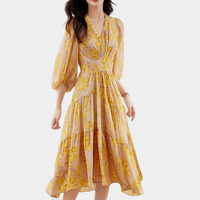 Summer Floral Dress with Stretch Fabric – Maëlle