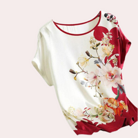 Summer Women's T-shirt with Floral Print – Rivka