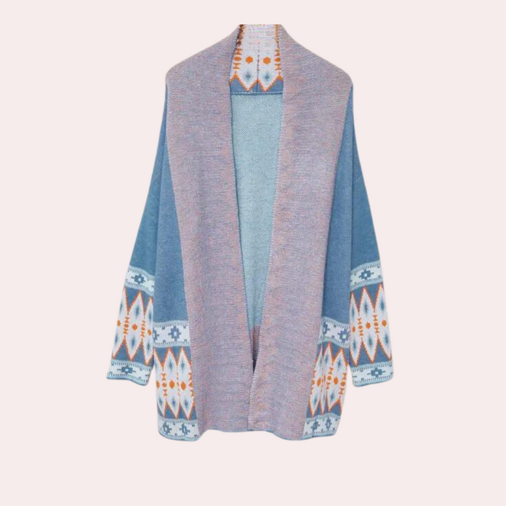 Damen Boho Strick-Cardigan aus weichen Materialien – Selina