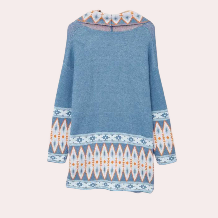Damen Boho Strick-Cardigan aus weichen Materialien – Selina