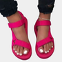 Colorblock-Damensandalen mit Komfortsohle – Chloé