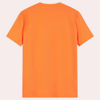 Orange Men's T-Shirt With Round Neck – Jaron