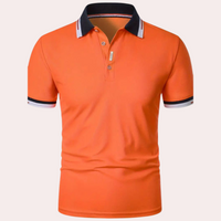 Stilvolles oranges Herren-Poloshirt - Jules