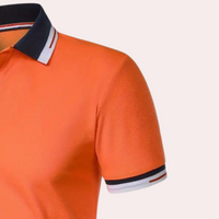 Stilvolles oranges Herren-Poloshirt - Jules