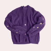 Gebreid Damesvest met Aardbei-Details – Poppy