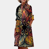 Midikleid mit Print und sommerlicher Passform – Ysolde
