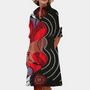 Midikleid mit Print und sommerlicher Passform – Ysolde