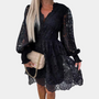 Spitzen-Midikleid mit Blumenmuster – Eliane