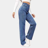 High Waist Baggy Dames Jeans – Elara
