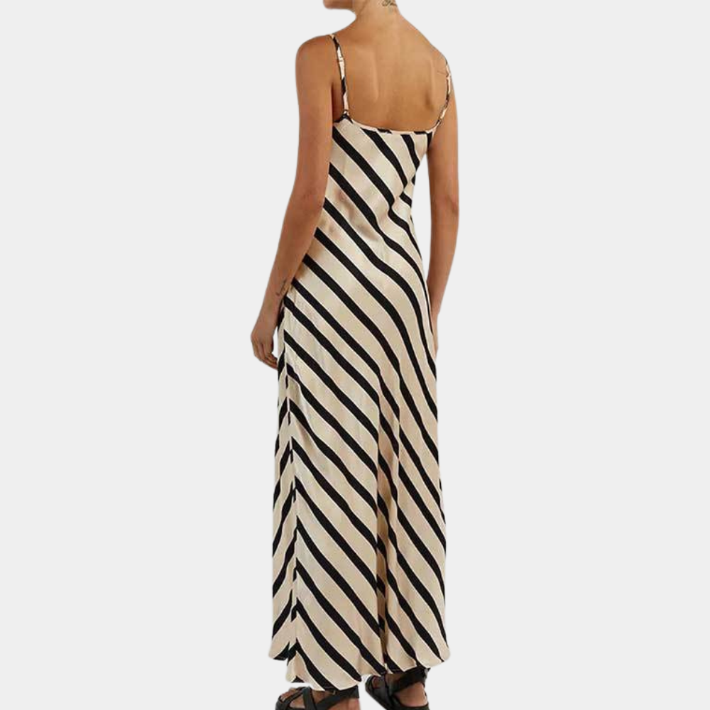 Ärmelloses gestreiftes Sommerkleid – Marise