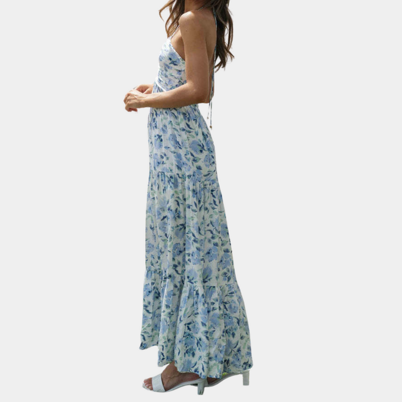 Langes Sommerkleid mit Neckholder – Soraya