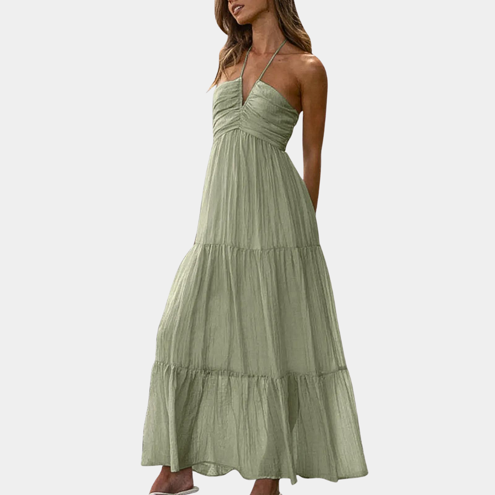 Langes Sommerkleid mit Neckholder – Soraya