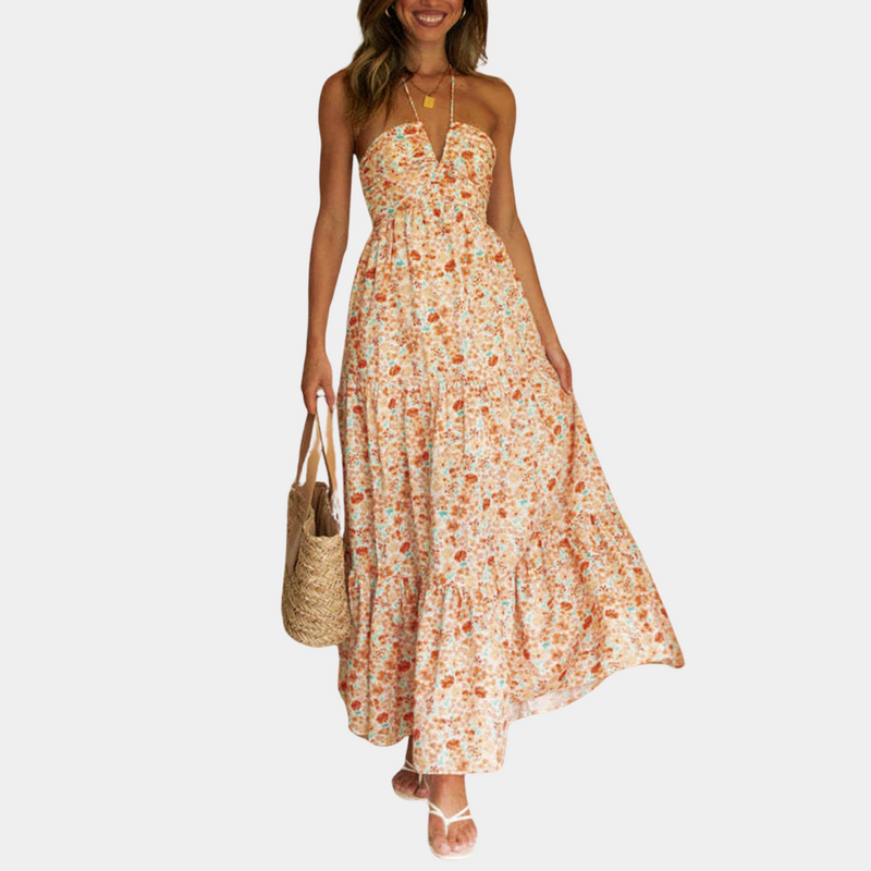 Langes Sommerkleid mit Neckholder – Soraya