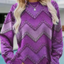 Gestrickter Damenpullover mit Chevron-Muster – Ylva
