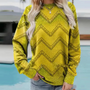 Gestrickter Damenpullover mit Chevron-Muster – Ylva