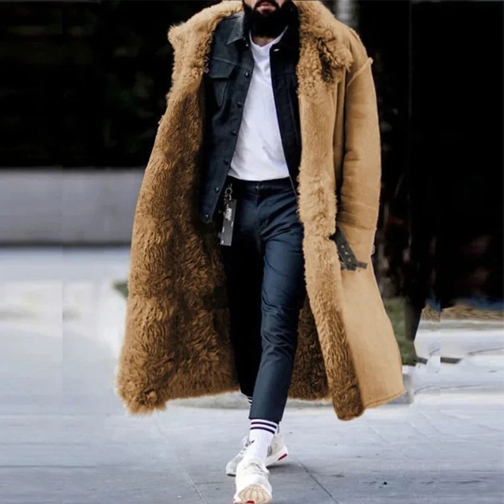 Trendy Lange Warme Winterjas voor Heren - Matteo