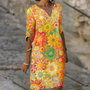 Naomi - Trendiges kurzes Blumenkleid