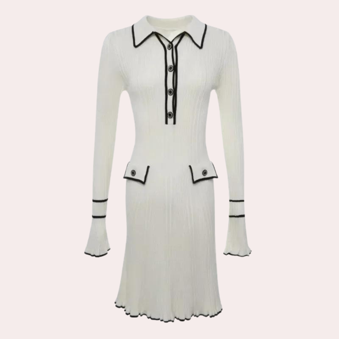 Stilvolles Kleid mit Langen Ärmeln - Lina