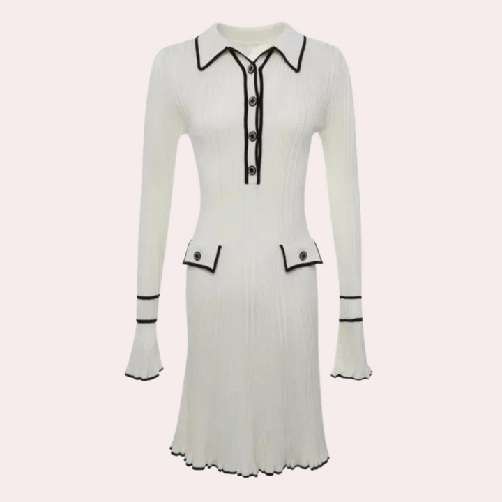 Stilvolles Kleid mit Langen Ärmeln - Lina