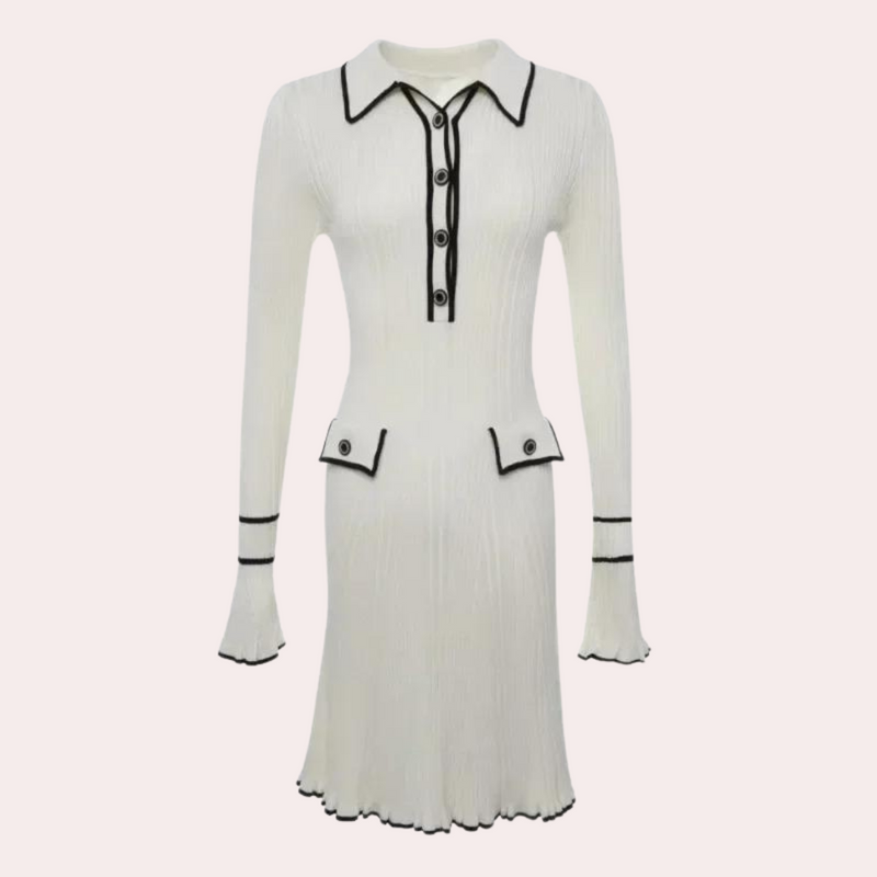 Stilvolles Kleid mit Langen Ärmeln - Lina