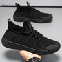 Trendige leichte und atmungsaktive Herrensneaker - Nero
