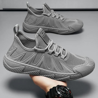 Trendy Lichtgewicht en Ademende Herensneakers - Nero