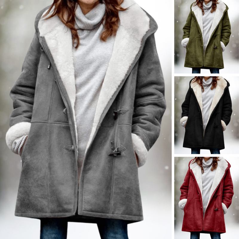 Stilvolle Wildleder-Fleecejacke für Damen - Camilla