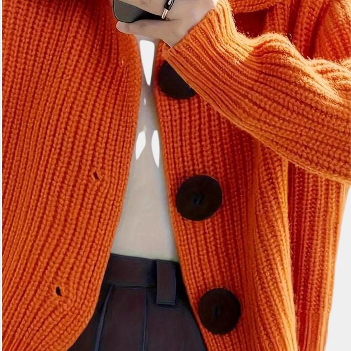 Trendige Orange Damenweste - Romy