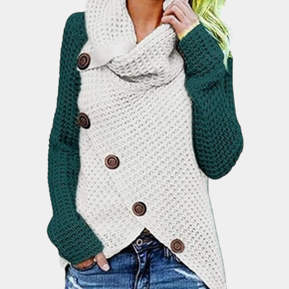 Trendy Damestrui met Uniek Asymmetrisch Knoopdetail - Faye