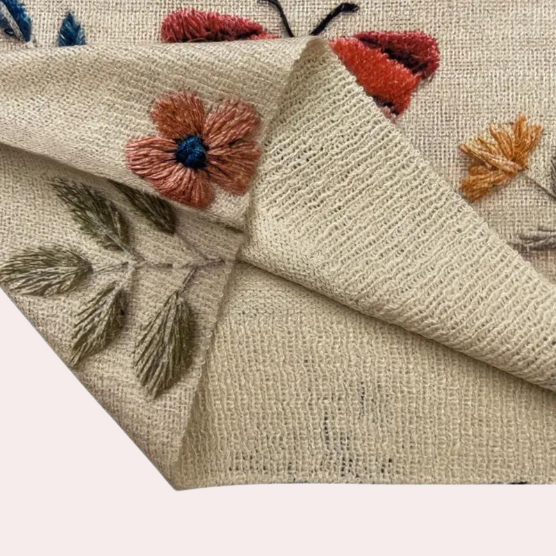 Fröhlicher Damenpullover mit Blumenmuster - Fleur