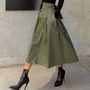High-Waist-Rock mit Schleifendetail - Elina
