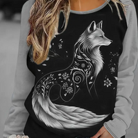 Women's Sweatshirt with Fox Print – Nora