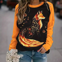 Women's Sweatshirt with Fox Print – Nora