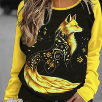 Women's Sweatshirt with Fox Print – Nora