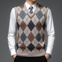 Herren-Spencer mit stilvollem Argyle-Muster - Felix