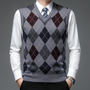 Herren-Spencer mit stilvollem Argyle-Muster - Felix