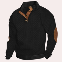 Dany - Warmer lässiger Herrenpullover mit Knopfleiste