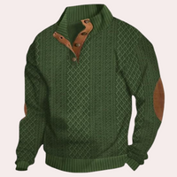Dany - Warmer lässiger Herrenpullover mit Knopfleiste