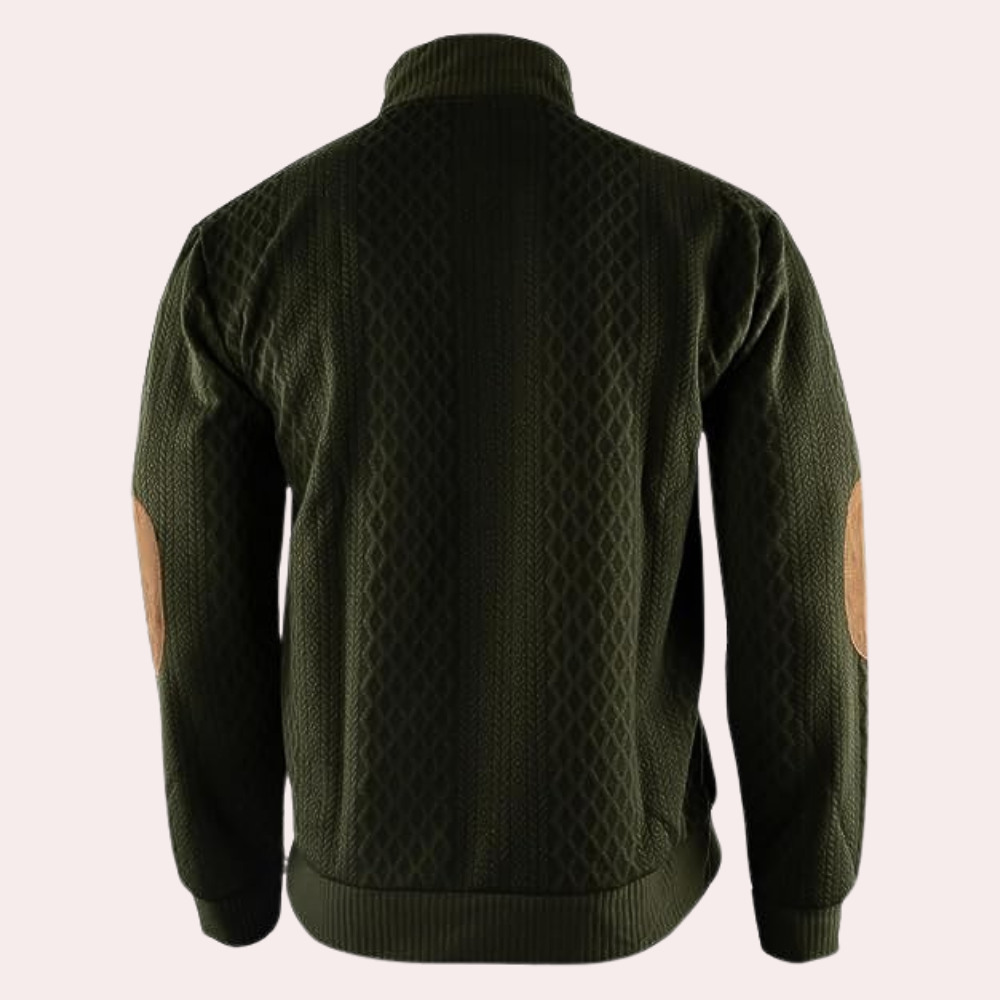 Dany - Warmer lässiger Herrenpullover mit Knopfleiste