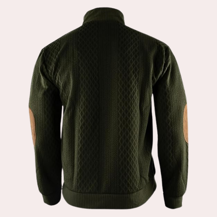 Dany - Warmer lässiger Herrenpullover mit Knopfleiste
