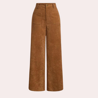 Stilvolle und bequeme braune Damenhose - Valeria