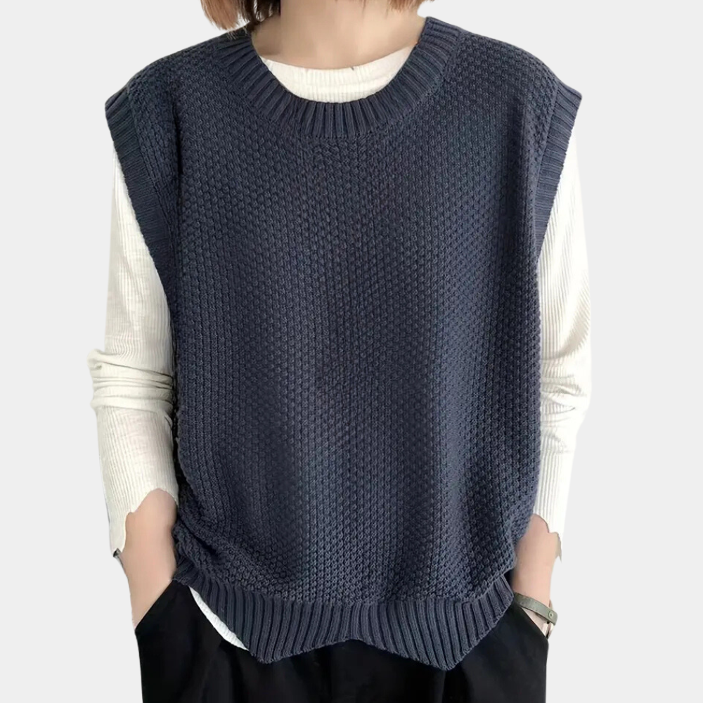 Sala - Hip Knitted Vest for Women