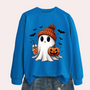 Damen Halloween Sweatshirt mit Geisterprint – Liora