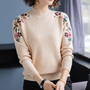 Stilvoller Damenpullover mit Blumenmuster - Isabeau