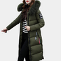 Warme Damen-Steppjacke mit Kapuze - Livia