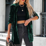 Samtener Damenmantel mit luxuriösem Look - Celestine