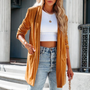 Samtener Damenmantel mit luxuriösem Look - Celestine