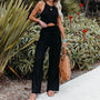 Luftige Damen-Leinenhose mit weitem Bein – Liv